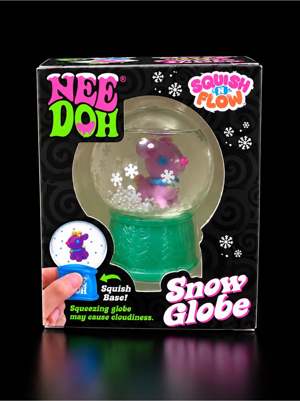 Squish N Flow Snow Globe - Green